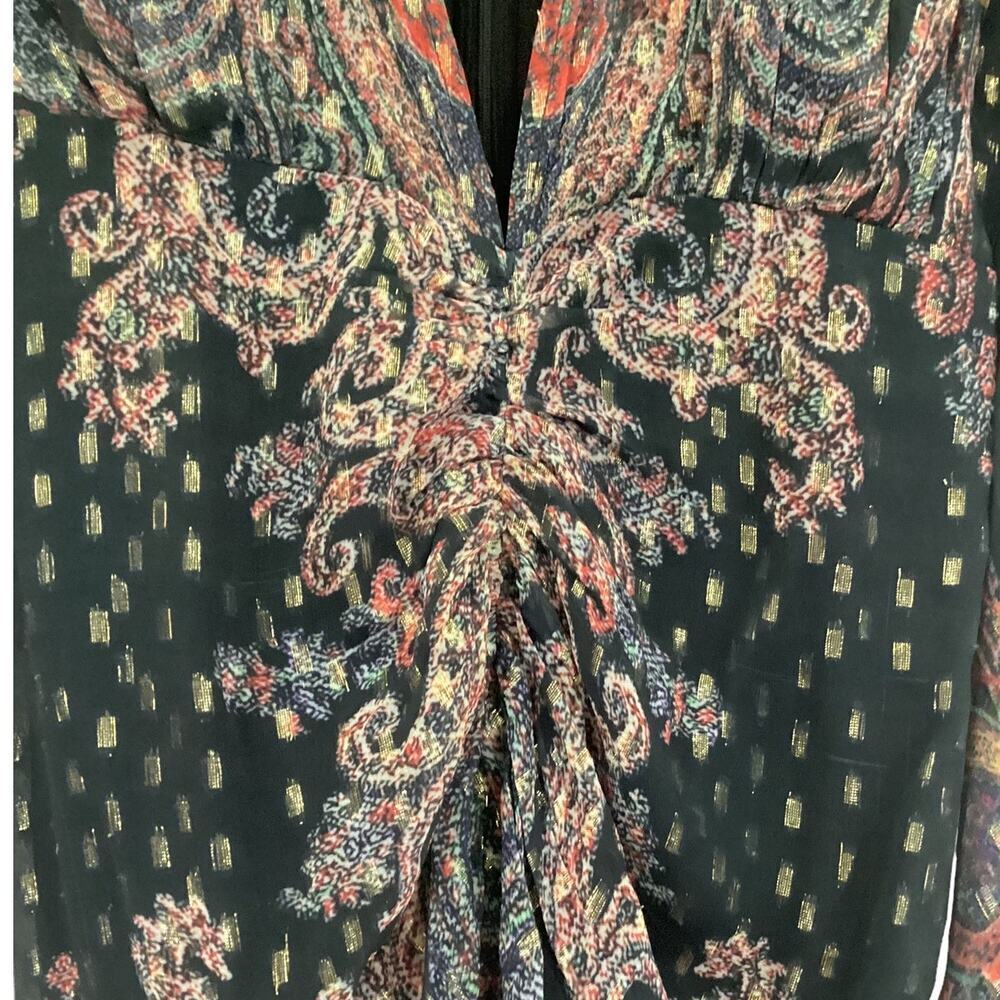 Rococo Sand Nott Midi Dress In Black Size Small - Picture 7 of 16